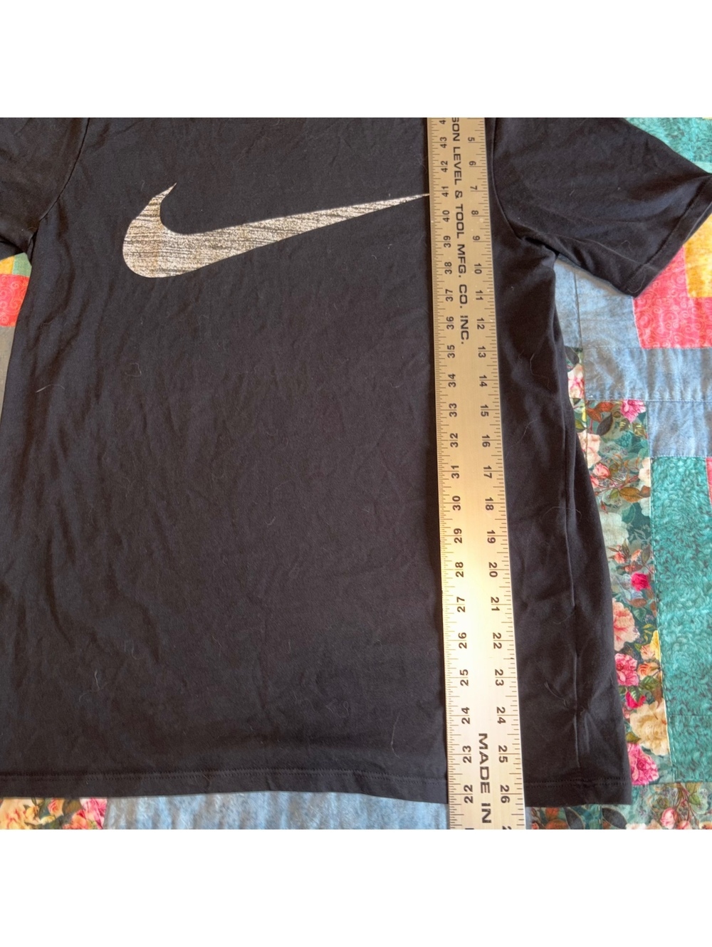 Nike Dri-Fit Athletic Cut Mens Med Dri-Fit Black TShirt Medium Athletic Workout - Picture 9 of 9